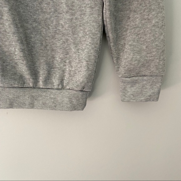 Ugly Sweater Christmas Happy Holidays Gray Fleece Ho Ho Ho Logo Adult Sweater - Picture 5 of 9